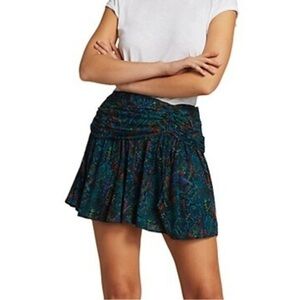Free people Patterned Skirt with front sinch size 8
